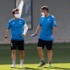 El entrenador del Real Betis, Rubi, durante un entrenamiento en la Ciudad Deportiva