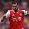 Dani Ceballos durante un partido con el Arsenal