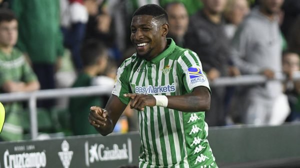 Emerson durante un partido en el Benito Villamarín