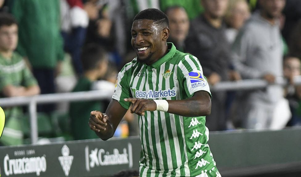 Emerson durante un partido en el Benito Villamarín