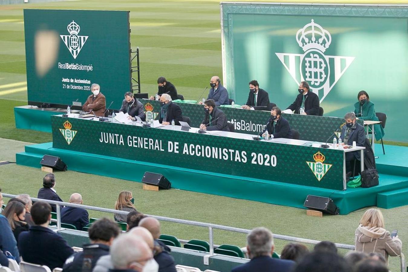 Junta de Accionistas del Real Betis Balompié 2020 (Vía: ABC Sevilla)