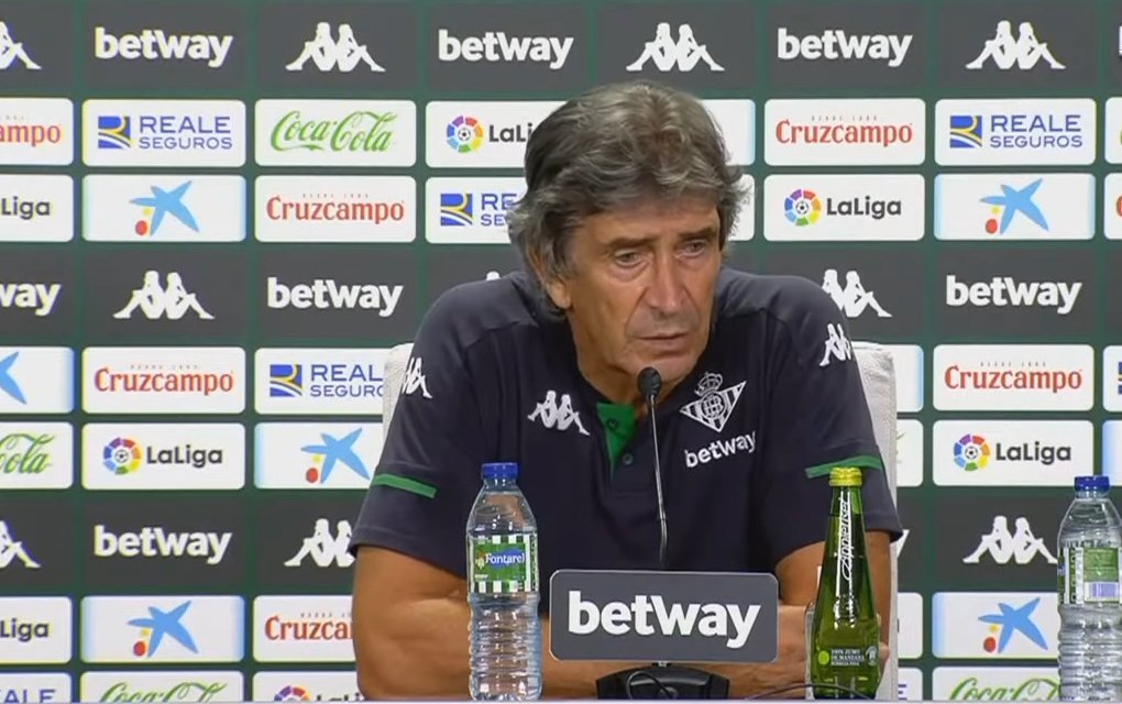 Pellegrini en rueda de prensa