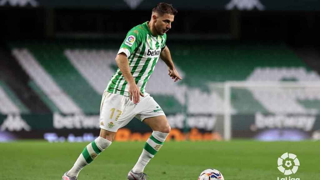 Joaquín Sánchez durante un partido en el Benito Villamarín (Vía: LaLiga)