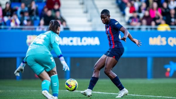 Jugada del FC Barcelona frente a Malena Mieres | FC Barcelona Femení