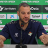 Captura de pantalla de Bruno Savignani durante la rueda de prensa previa a los partidos 1 y 2 de los Playoffs 2023-24 por el ascenso a Liga Endesa. | YouTube: Real Betis Basket